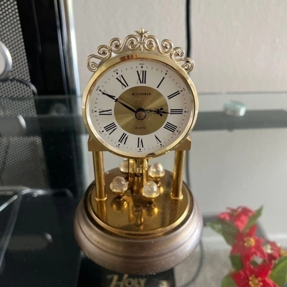 Bucherer Vintage Quartz Table Clock